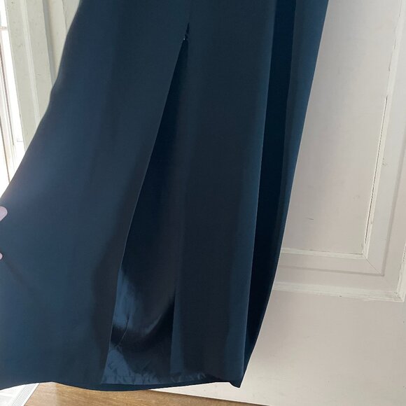 1980s Vintage Long Black Evening Gown - Picture 7 of 7